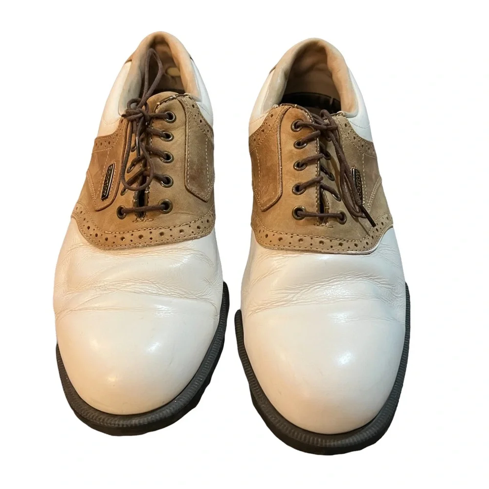 Footjoy dry joys leather golf shoe sz 9m - Picture 2 of 10